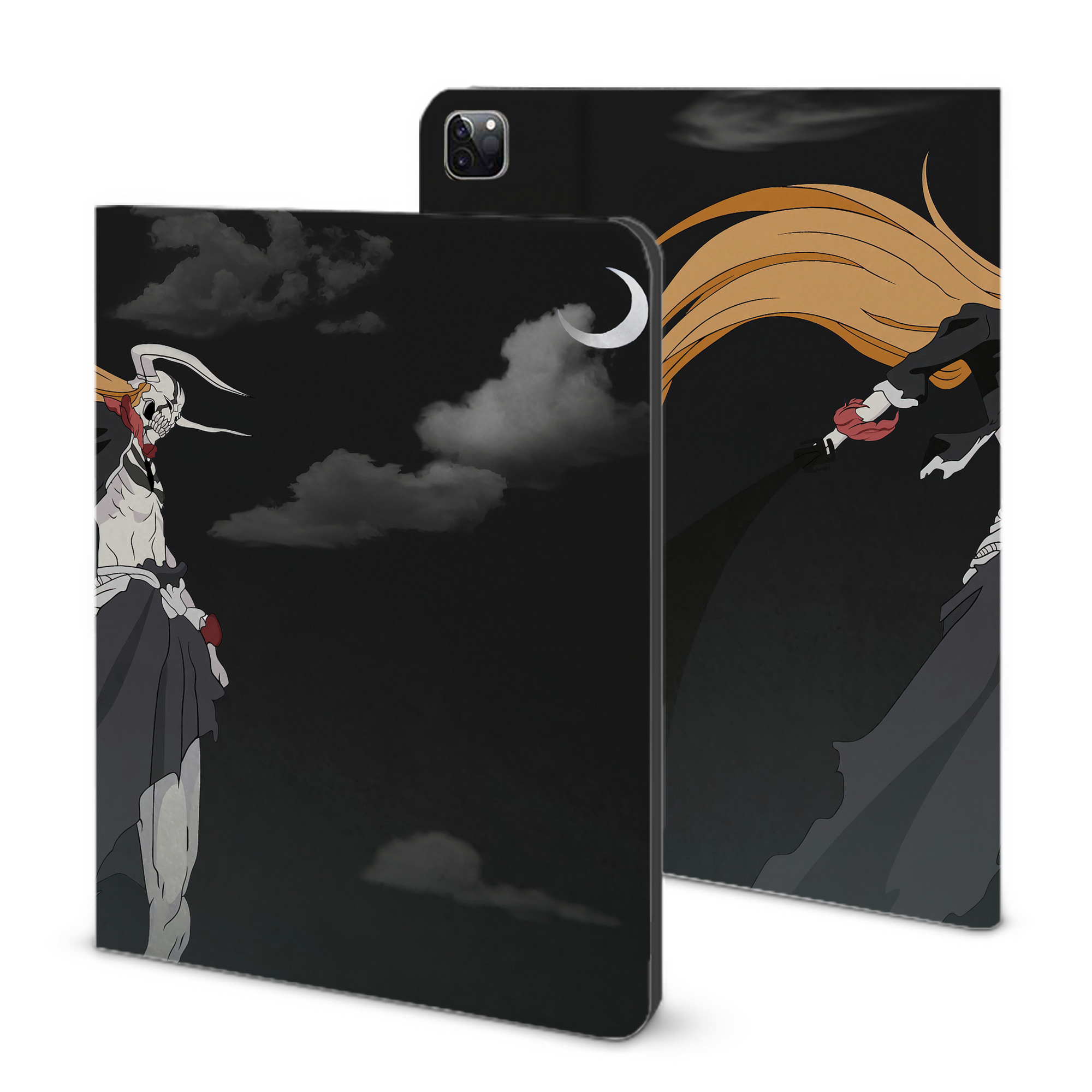 （画像用） ブリーチ BLEACH IPad ケース ブック型 PUレザー TPU 耐衝撃 軽量 薄型 ペン収納なし 全面保護 IPad 各モデル対応